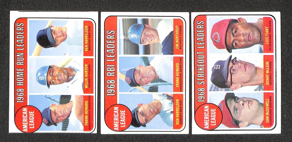 Lot of 229 Different 1969 Topps Baseball Cards w. Al Kaline