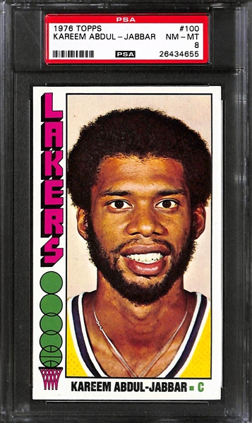 1976-77 Topps Basketball Complete Set with 4 PSA Graded Cards (#60 Maravich PSA 8; #1 Erving PSA 8; #77 Phil Jackson PSA 7; #100 Jabbar PSA 8)