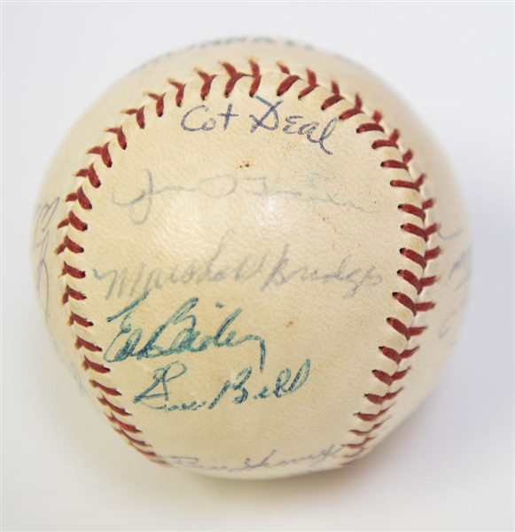 1960 Cincinnati Reds Team Signed Baseball with 23 Signatures inc. Frank Robinson (JSA LOA)