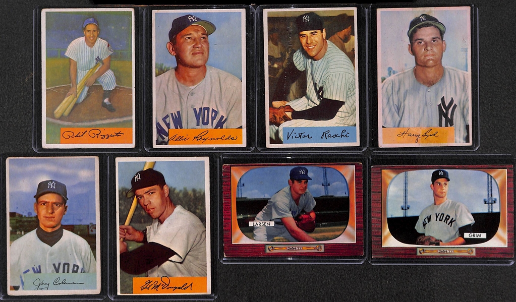 Lot of 20 1954-56 Baseball Cards w. 1954 Bowman Rizzuto