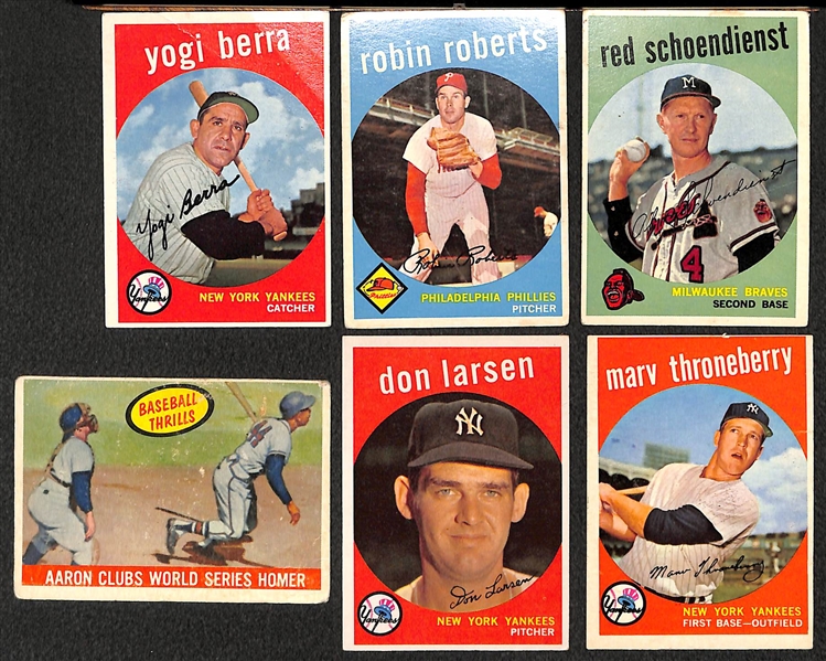 Lot of (40) 1959-1960 Topps Baseball Cards w. 1959 Berra & 1960 Ford