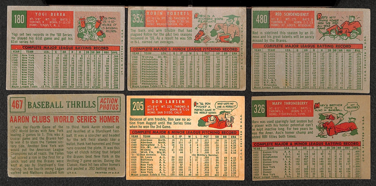 Lot of (40) 1959-1960 Topps Baseball Cards w. 1959 Berra & 1960 Ford