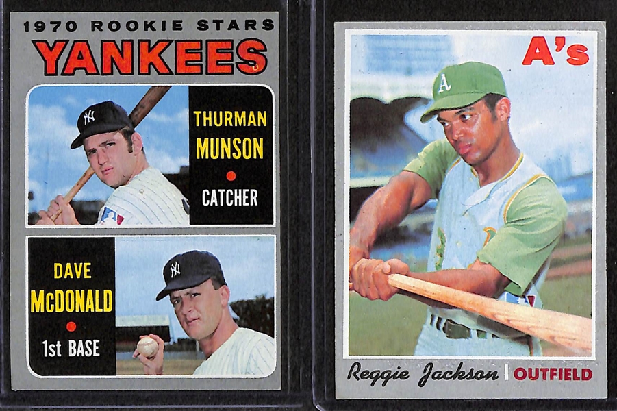 Lot of 13 - 1969-1971 Topps Baseball Cards w. Thurman Munson Rookie Card