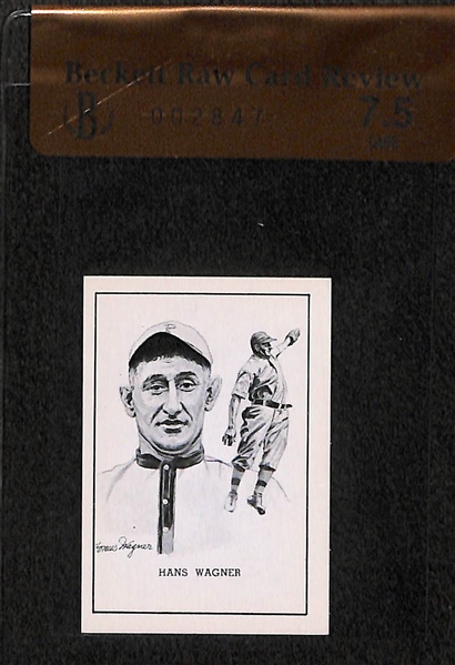 Honus Wagner (BVG 7.5) and Tom Connolly (BVG 8) 1950 Callahan Hall of Fame Cards