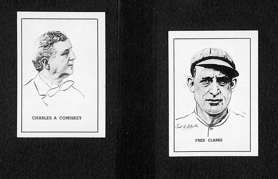 (10) High-Grade 1950 Callahan HOF Cards w/ Comiskey, Clarke, Cochran, McCarthy, Duffy, Bulkeley, O'Rourke, Chesbro, Radbourne