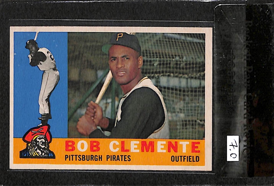 1960 Roberto Clemente Topps Baseball Card - BVG 7.0
