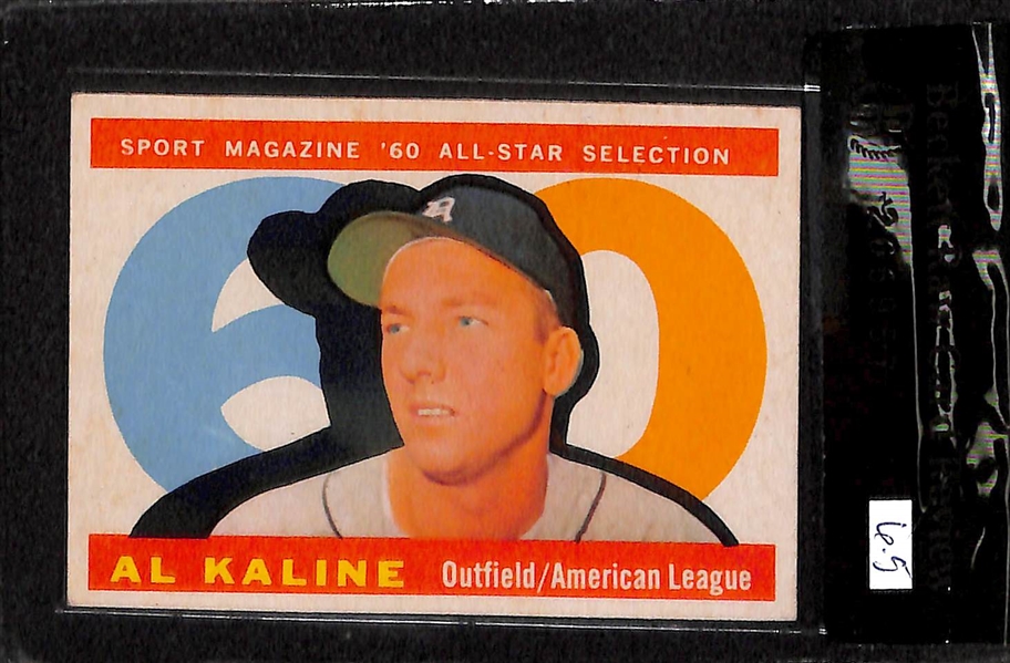 Lot of 2 - 1960 Topps Baseball Cards - Both 6.5 - McCovey RC & Kaline AS