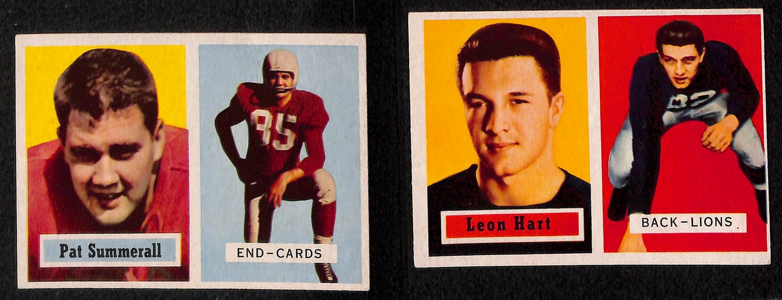 Lot of 68 - 1957 Topps Football Cards w. Ollie Matson