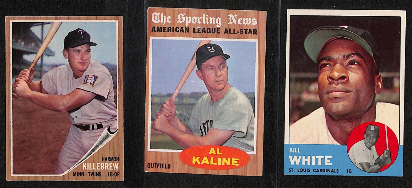 Lot of 167 1962-1964 Topps Baseball Cards w. 1962 Killebrew