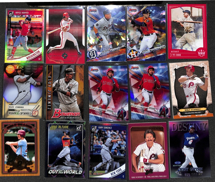Lot of 97 Baseball Refractors/Numbered/Rookie Cards w. Harper & Schmidt