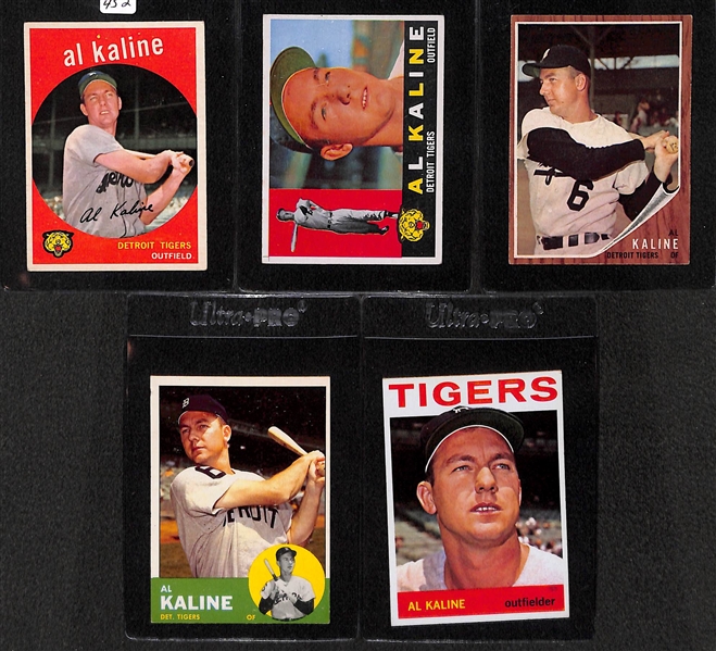 Lot of 15 - 1959-67 Topps HOFer Baseball Cards - Kaline, Killebrew & Yastrzemski