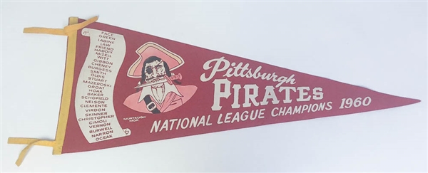 1960 Pittsburgh Pirates National League Champions Pennant