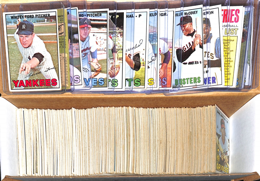 Lot of 400+ 1967 Topps Baseball Cards w. Ford
