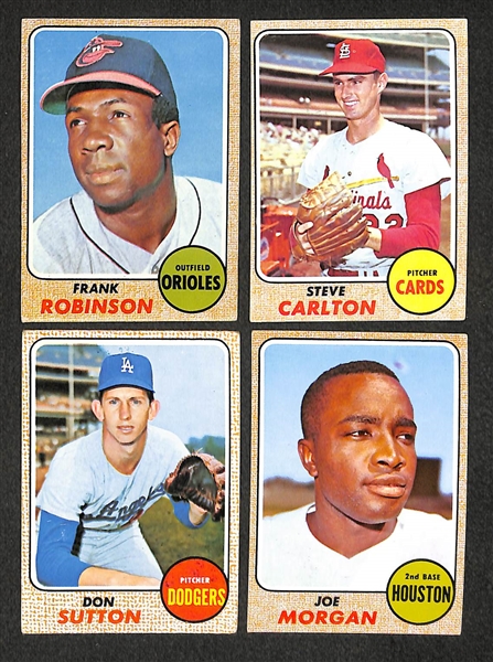 Lot of 400+ 1968 Topps Baseball Cards w. Yastrzemski