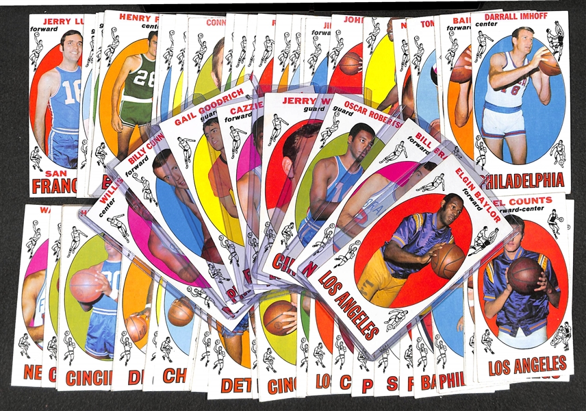1969-70 Topps Basketball Partial Set - 87 of 99 Cards