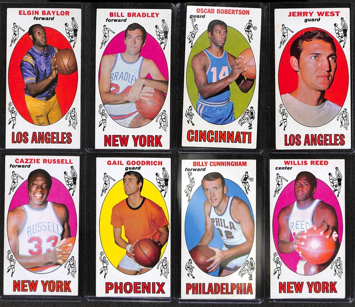 1969-70 Topps Basketball Partial Set - 87 of 99 Cards