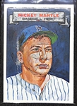 1967 Topps "Who Am I?" Mickey Mantle (#22) Baseball Card (Scratched)