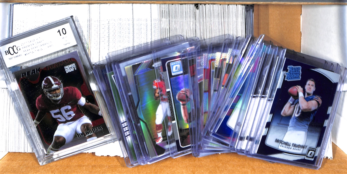 Two 2 Row Boxes Of Football Base & Star Cards