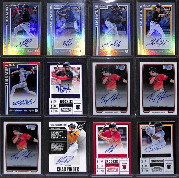 Lot Of 12 Baseball Autograph Rookie Cards w. Ozzie Albies