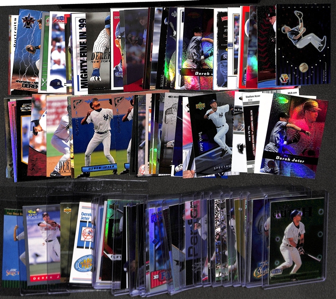 Lot of 100+ Derek Jeter Cards Including 4 RC & Many Inserts