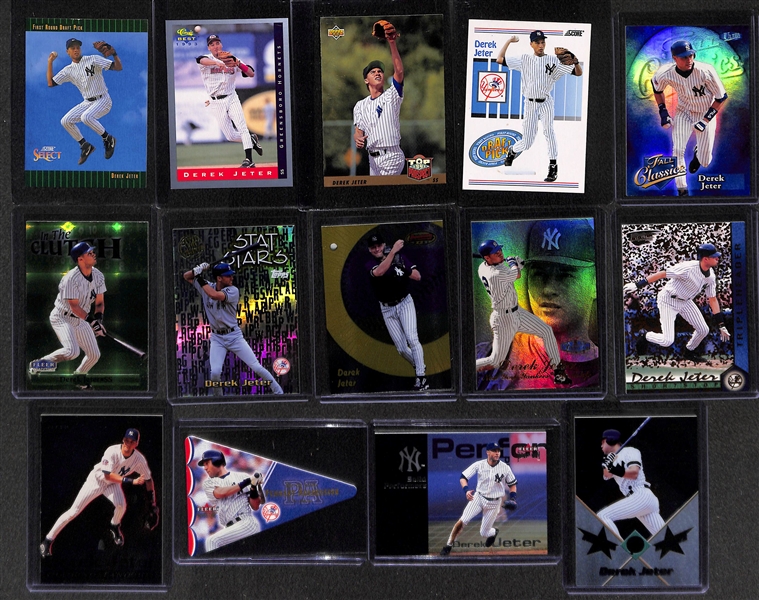 Lot of 100+ Derek Jeter Cards Including 4 RC & Many Inserts
