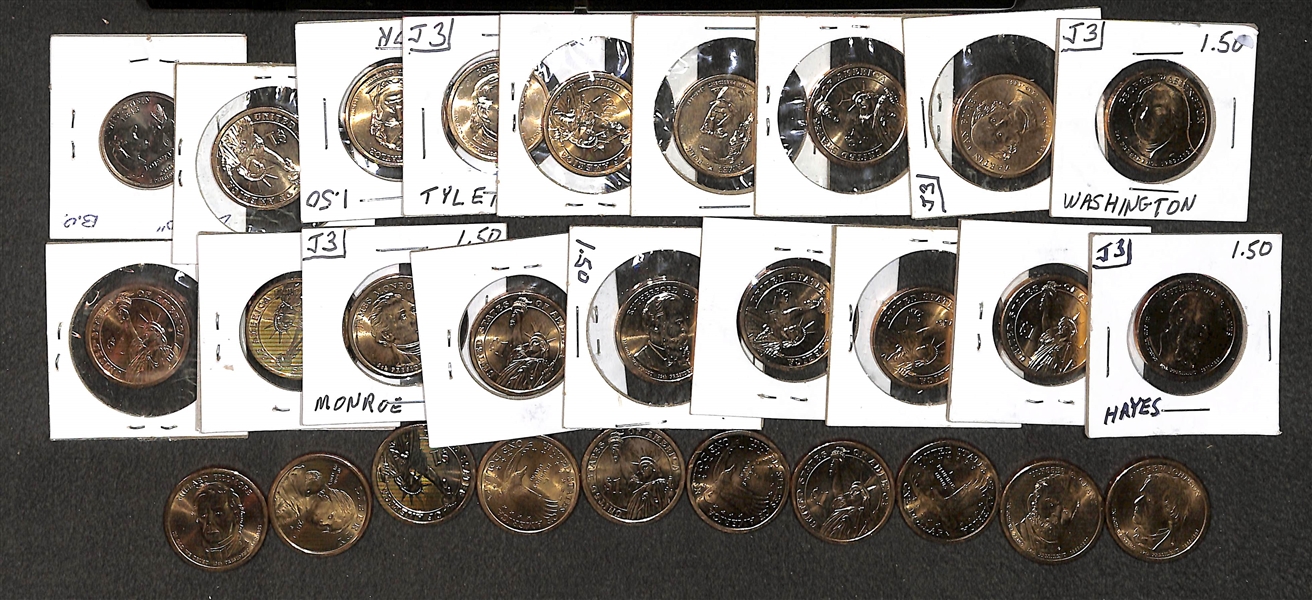 Large Lot of Coins, inc. (33) One Dollar Coins, (13) Liberty Dollar Coins, and (16) Liberty AVDP .999 Copper One Ounce, and (1) 1994 S Jefferson Nickel NGC PF69 
