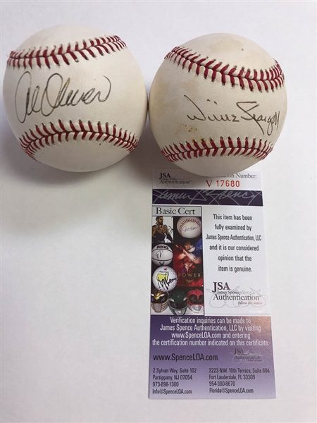 Willie Stargell & Al Oliver Signed Baseball Lot