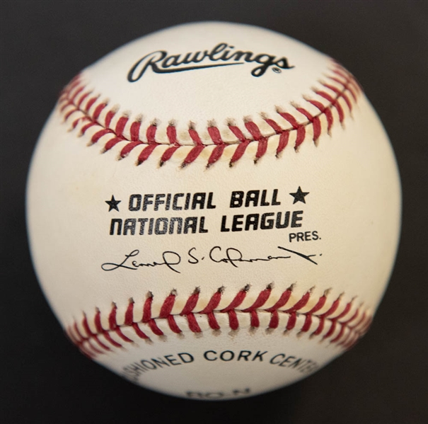 Lou Brock Signed National League Baseball