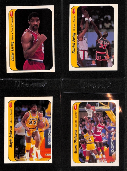 Pack Fresh 1986-87 Fleer Basketball Sticker Set (Missing Jordan) 10 of 11