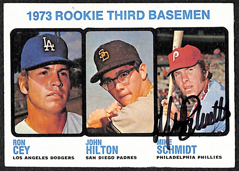 Mike Schmidt Signed 1973 Topps Rookie Card