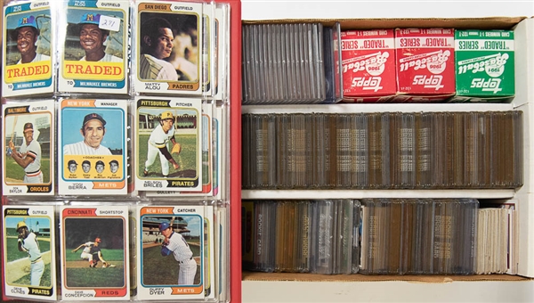 Lot of 400+ 1973-1991 Topps Baseball Cards w. Ripken RC