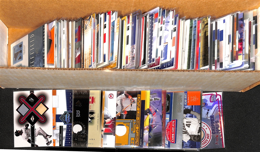 Lot of 118 Baseball Jersey Relic Cards w. Gwynn & Kaline