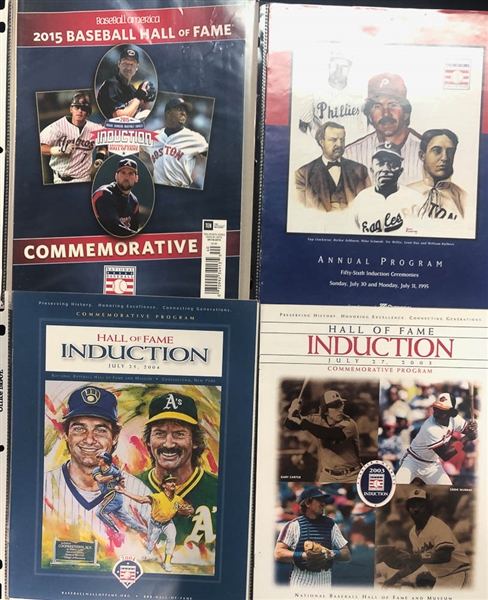 Lot of 21 Baseball Hall Of Fame & Hall Of Fame Museum Progams & Magazines