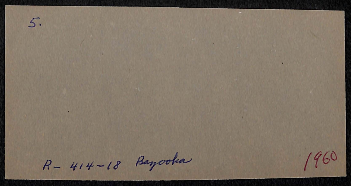 1960 Bazooka Panel w/ Willie Mays (Writing on Back)