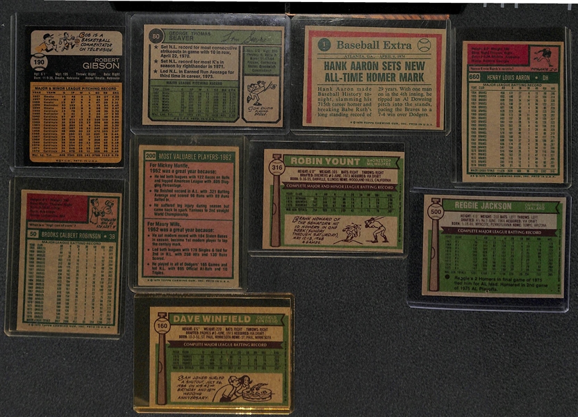 Lot of (21) 1960-1970 Star Baseball Cards w. 1960 Ernie Banks