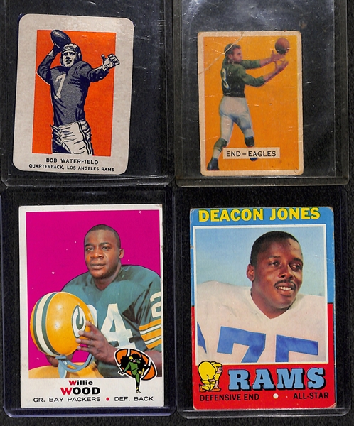 Lot of (11) Football Cards from 1955-1975 w. 1968 Gale Sayers