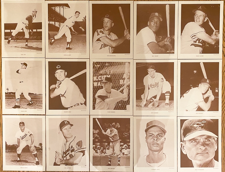 Lot of Over (70) Baseball Magazine Premiums (1940s-1960s) w/ Lou Gehrig, Gil Hodges, Ted Kluszewski, Hoot Evers, Vic Wertz, +) 
