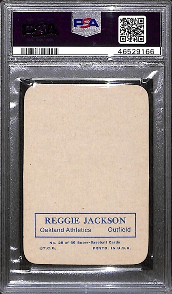 1969 Topps Super Reggie Jackson #28 Rookie Card Graded PSA 10 GEM MINT!