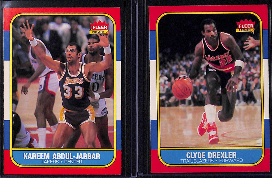 1986-87 Fleer Basketball Set (Missing Only Michael Jordan Card) - 131 of 132 Cards