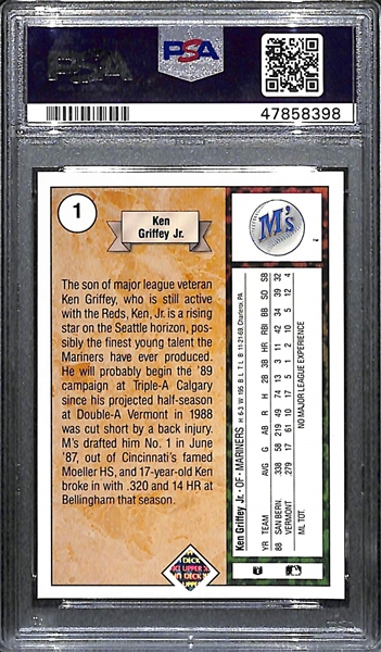 1989 Upper Deck Ken Griffey Jr. Rookie #1 Graded PSA 10 Gem Mint - HOT!