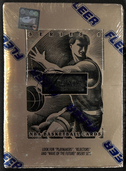 1994-95 Flair Basketball Series 2 Factory Sealed Foil Hobby Box - Potential Jordan Cards and Playmakers & Wave of the Future Inserts