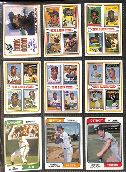 1974 Topps Baseball Complete Set of 660 Cards w. Dave Winfield Rookie Card