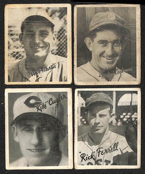 Lot of (16) 1936 (R322) Goudey Baseball Cards w. Pepper Martin