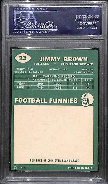 1960 Topps Jim Brown # 23 Graded PSA 8 NM-MT