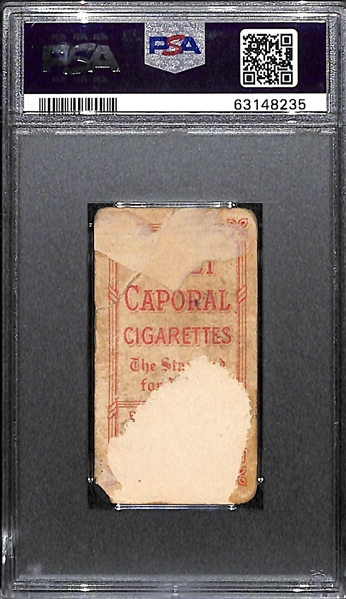 1909-11 T206 Walter Johnson Portrait (Sweet Caporal Back) Graded PSA 1 - Paper Loss on Back
