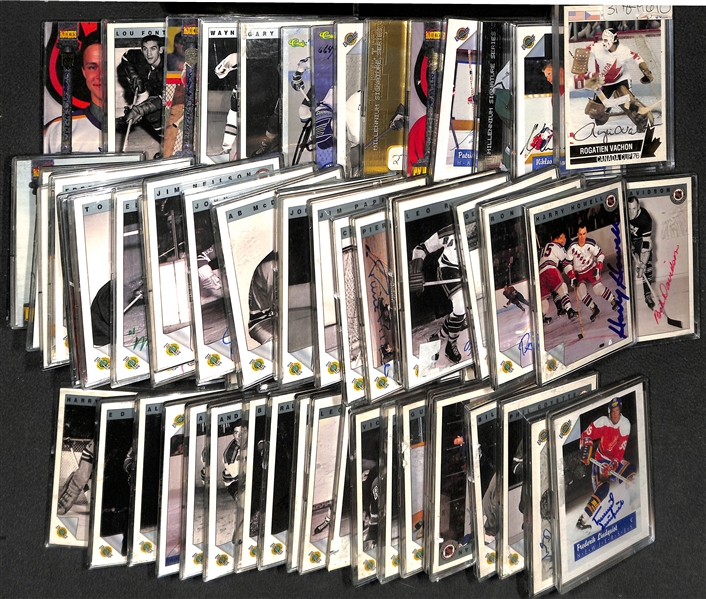 Lot of (55+) Autographed Hockey Cards Feat. Frederik Lindquist