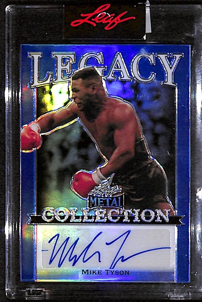 2022 Leaf Metal Collection Legacy Mike Tyson Autograph Card #5/5