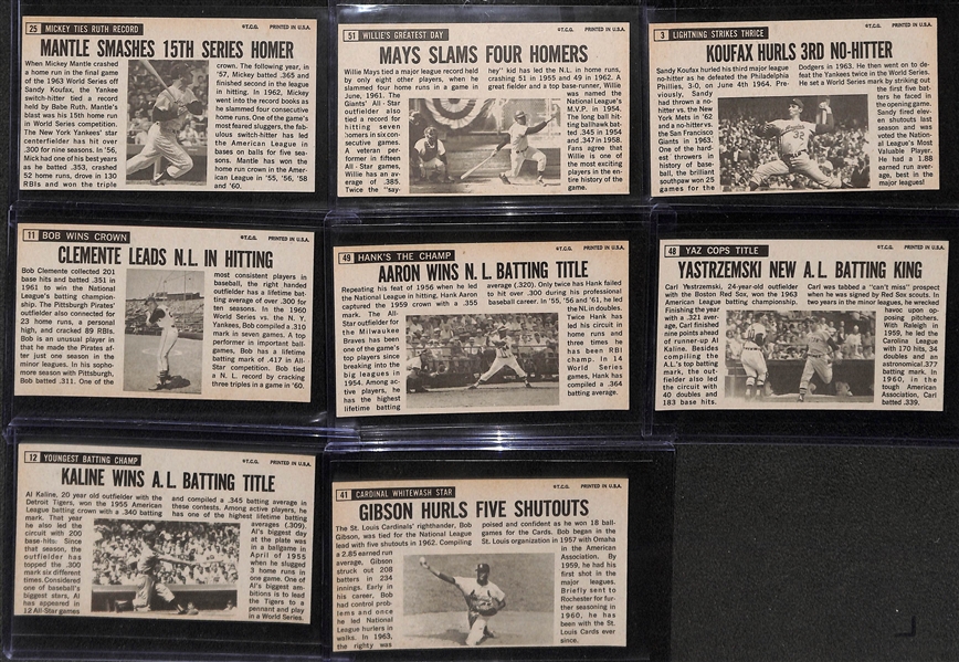 1964 Topps Giants Complete Set of 60 Cards w. Mantle/Mays/Koufax