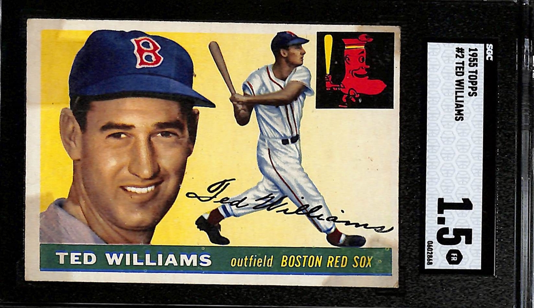 1955 Topps Ted Williams #2 Graded SGC 1.5