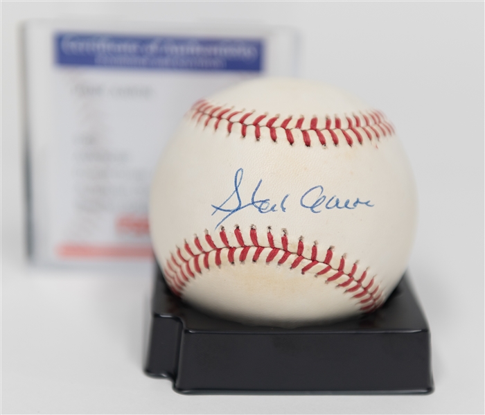 Hank Aaron Signed Official NL Baseball - PSA/DNA COA & Graded 8.5 (Auto Grade 9, Baseball Grade 8)